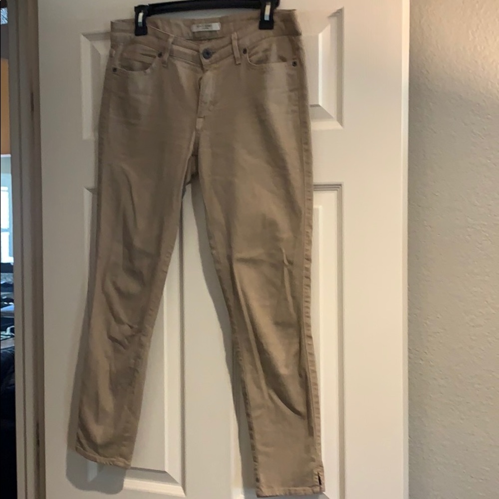Rich & Skinny khaki cropped skinny jeans, sz 30